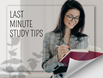 Last minute study tips